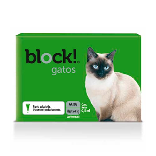 Block ! Gatos x 0,5 ml  H 4 kg