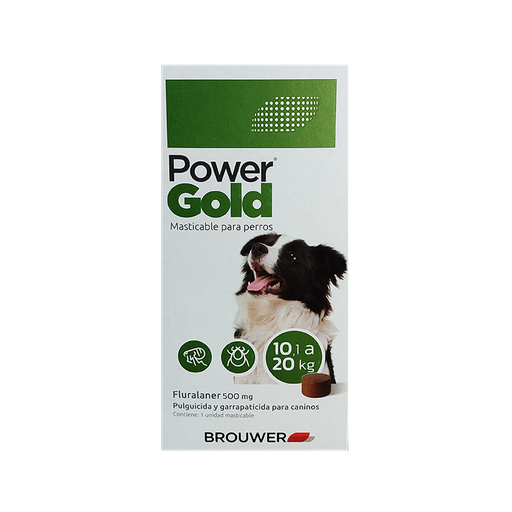 POWER GOLD 3 MESES - 10/20 KG(Verde) 500 MG